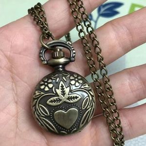 New heart pocket watch battery included
